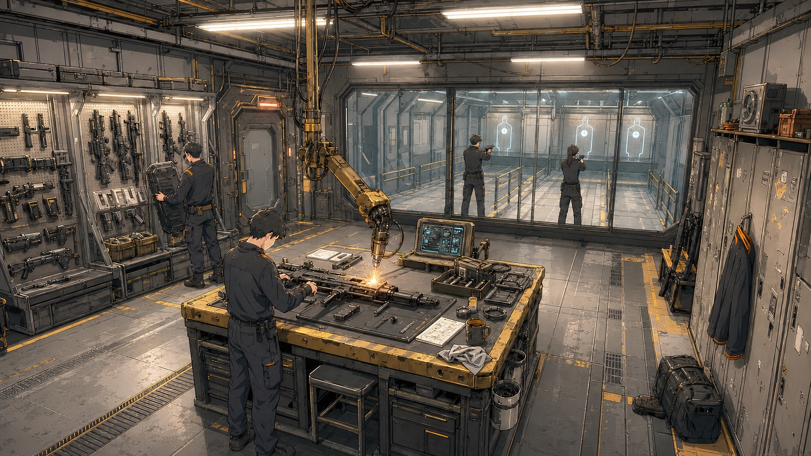 Taller de armamento Forge dentro del NIDO